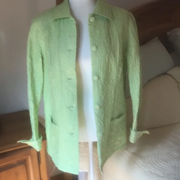 Coldwater Creek Silk Quilted Jacket Size PL Large Petite - Picture 3 of 17